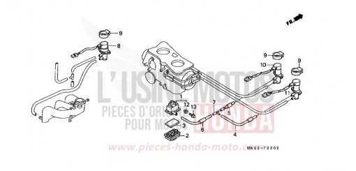 VALVE SOLENOIDE/ FILTRE A AIR SECONDAIRE (3) GL1500L de 1990